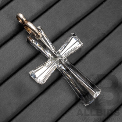 Swarovski Cross with Sterling Silver Bail