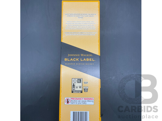 JOHNNIE WALKER Boxed Black Lable 12 Year Blended Scotch Whisky 700ml - Lot of 2