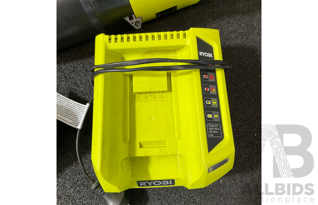 RYOBI 36V Electric Jet Blower (RBL3600J) with 2.6Ah Battery and Charger