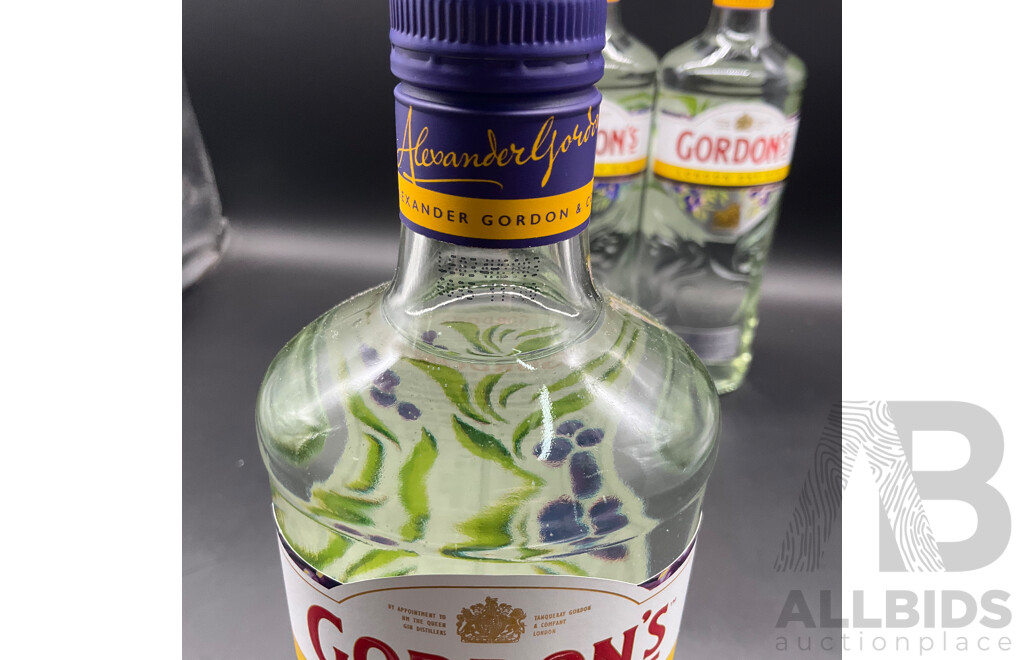 GORDON'S London Dry Gin 700ml - Lot of 3