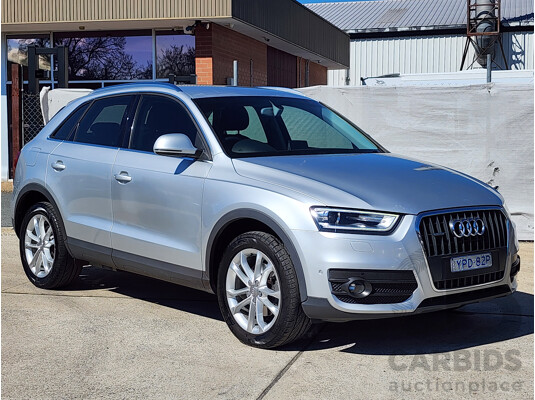 06/2013 Audi Q3 2.0 TDI Quattro (130kw) 8U 4d Wagon Silver 2.0L