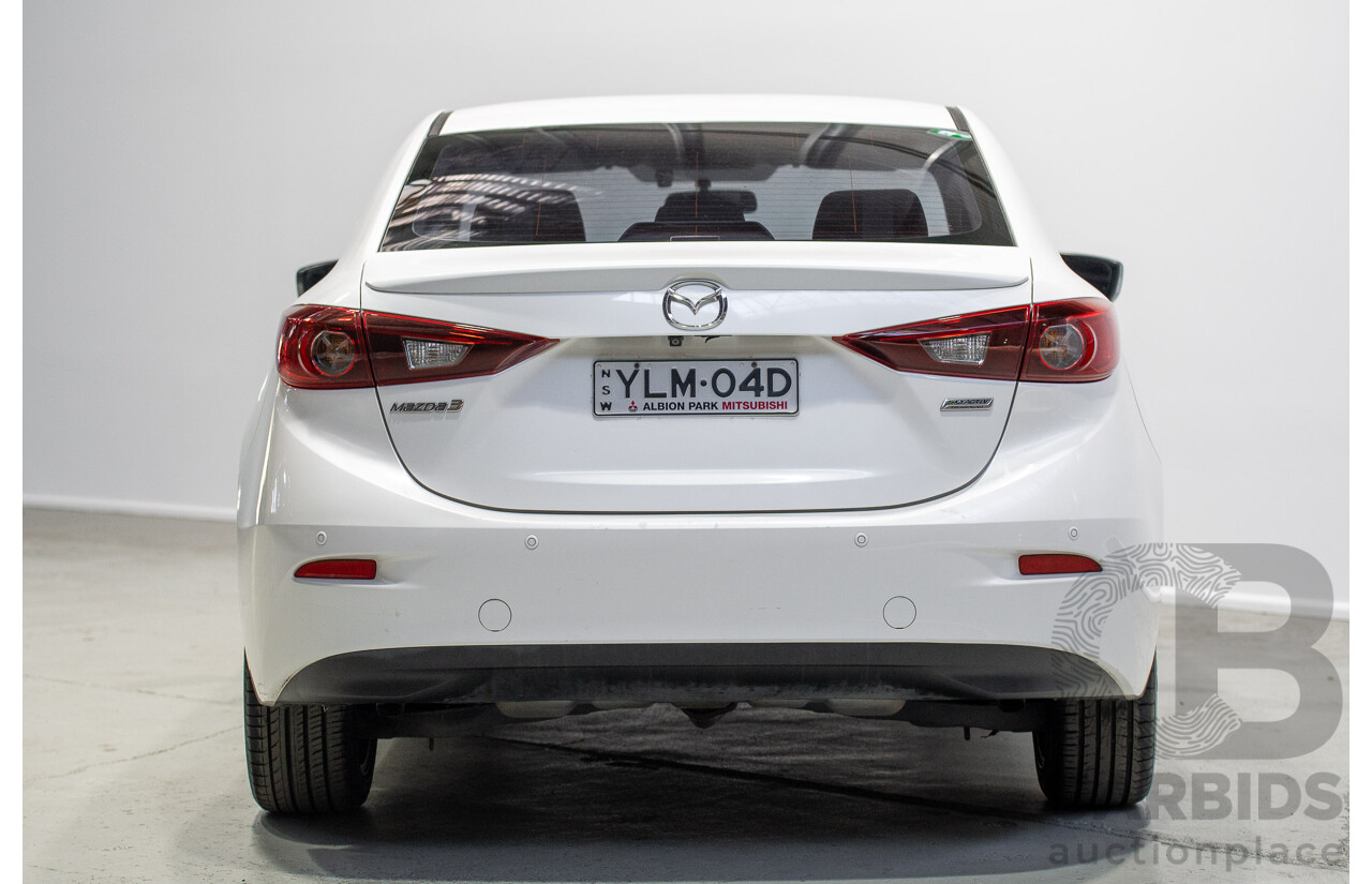 03/2015 Mazda Mazda3 SP25 BM MY15 4d Sedan White 2.5L