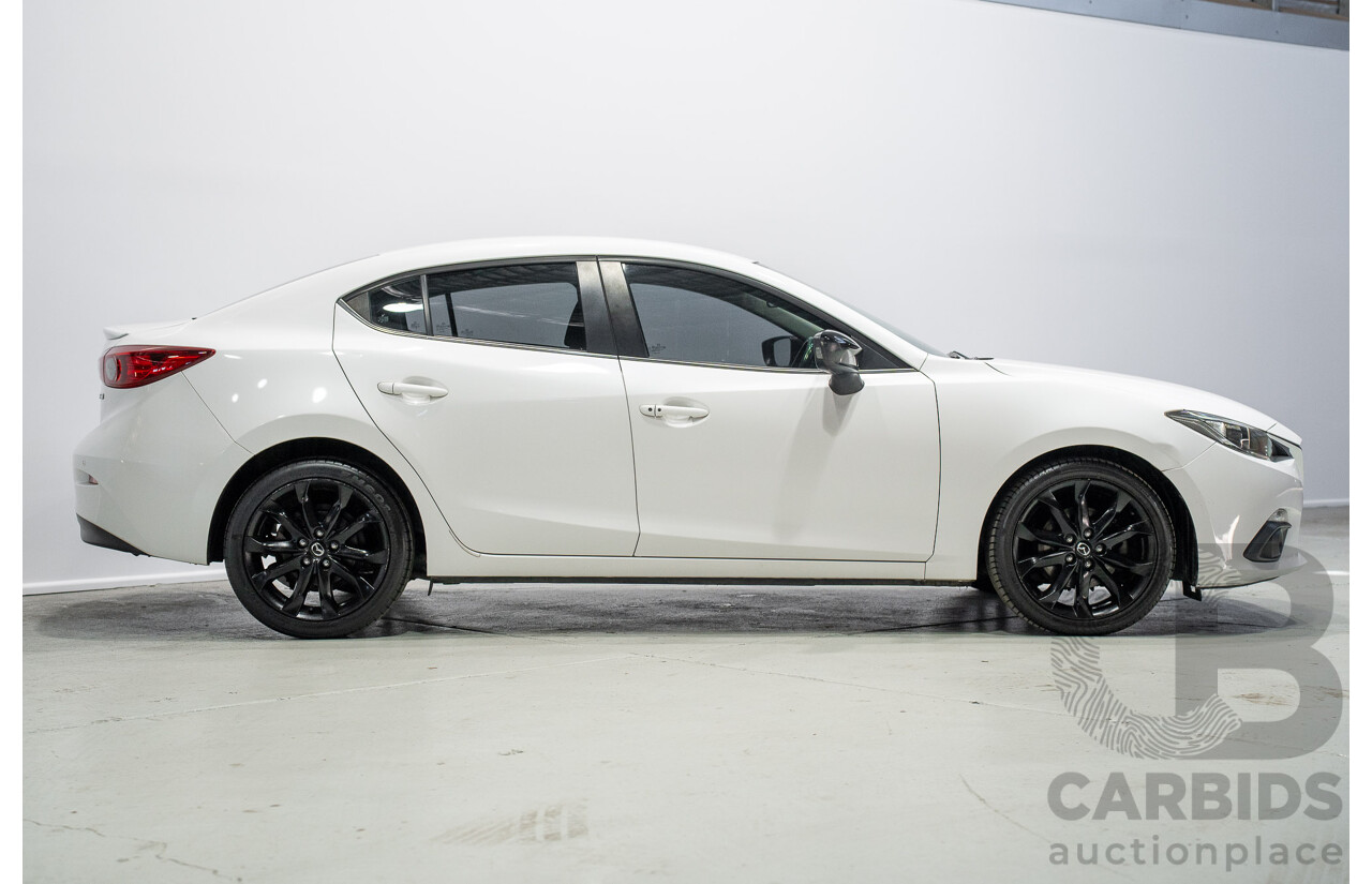 03/2015 Mazda Mazda3 SP25 BM MY15 4d Sedan White 2.5L