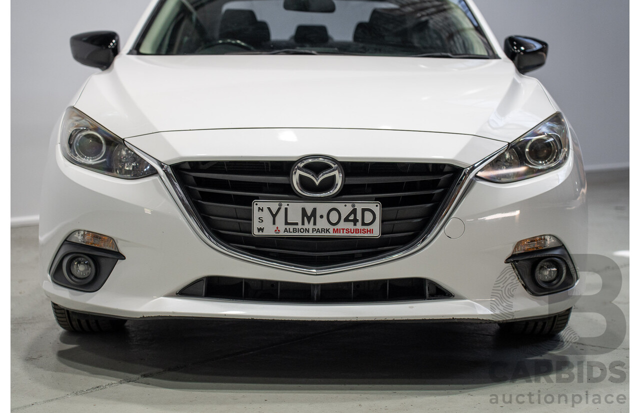 03/2015 Mazda Mazda3 SP25 BM MY15 4d Sedan White 2.5L