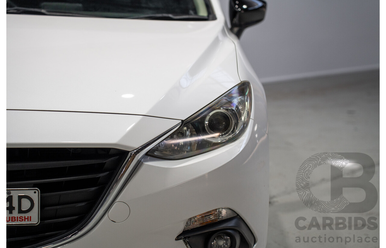 03/2015 Mazda Mazda3 SP25 BM MY15 4d Sedan White 2.5L