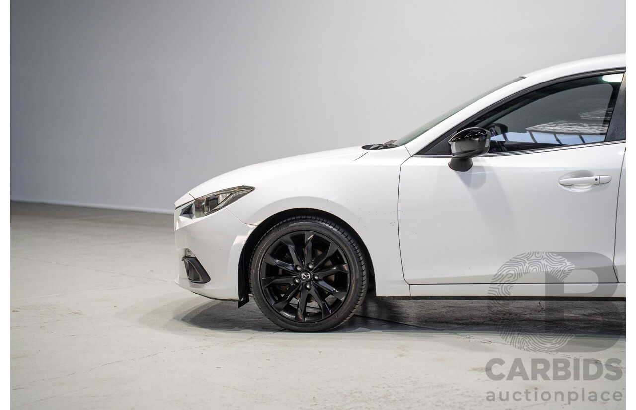 03/2015 Mazda Mazda3 SP25 BM MY15 4d Sedan White 2.5L