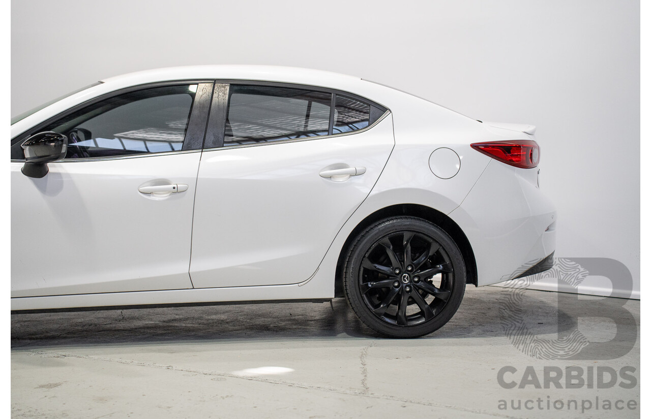 03/2015 Mazda Mazda3 SP25 BM MY15 4d Sedan White 2.5L