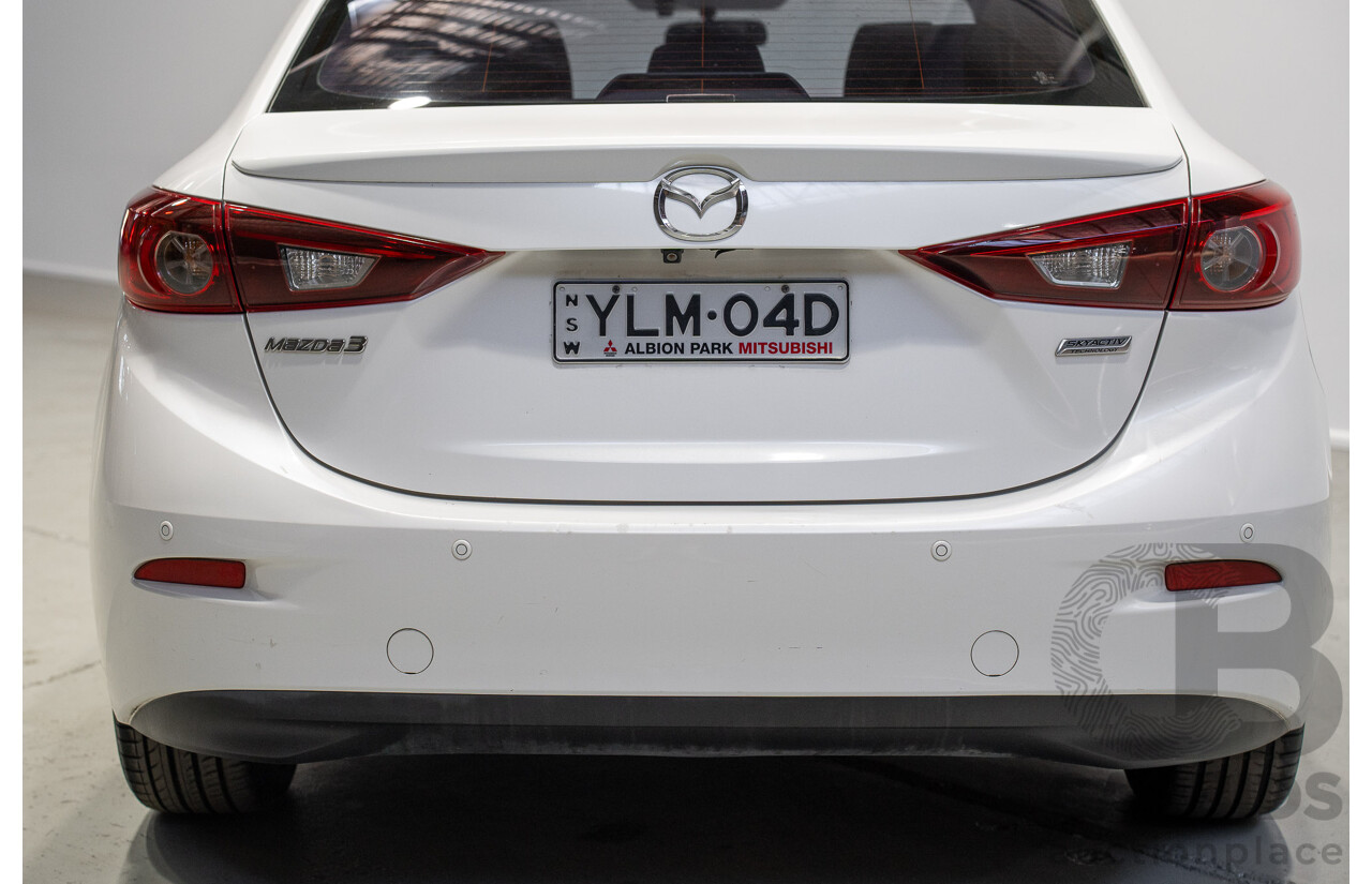 03/2015 Mazda Mazda3 SP25 BM MY15 4d Sedan White 2.5L
