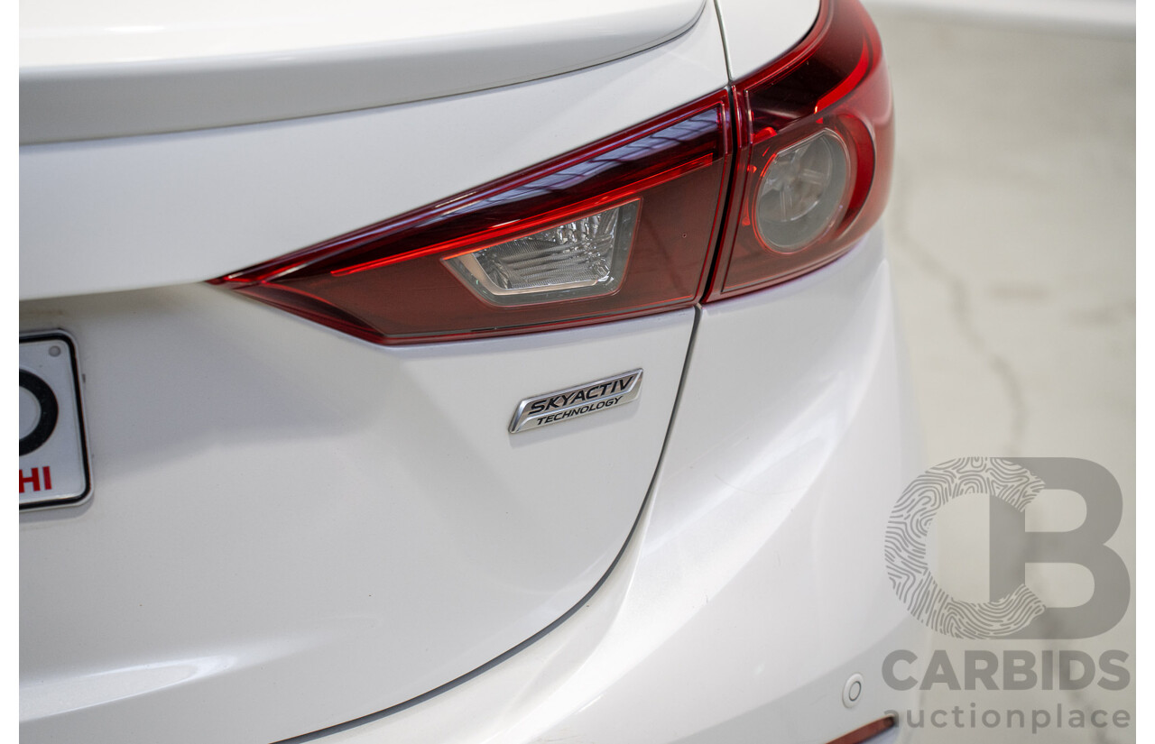 03/2015 Mazda Mazda3 SP25 BM MY15 4d Sedan White 2.5L