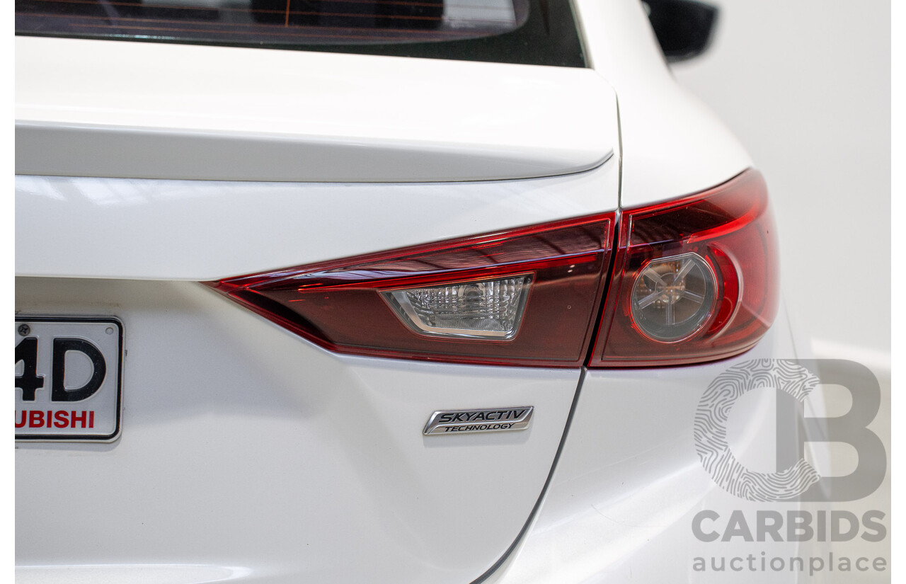 03/2015 Mazda Mazda3 SP25 BM MY15 4d Sedan White 2.5L