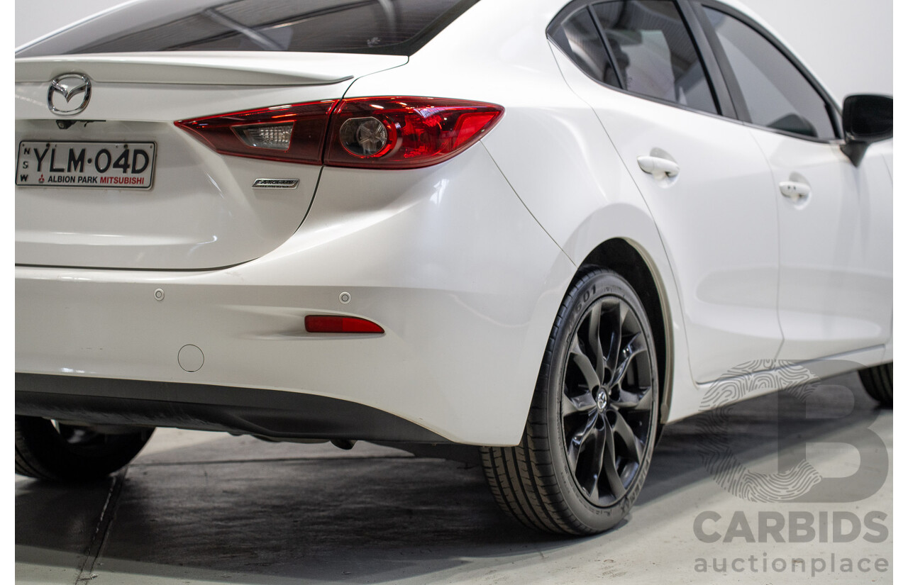 03/2015 Mazda Mazda3 SP25 BM MY15 4d Sedan White 2.5L