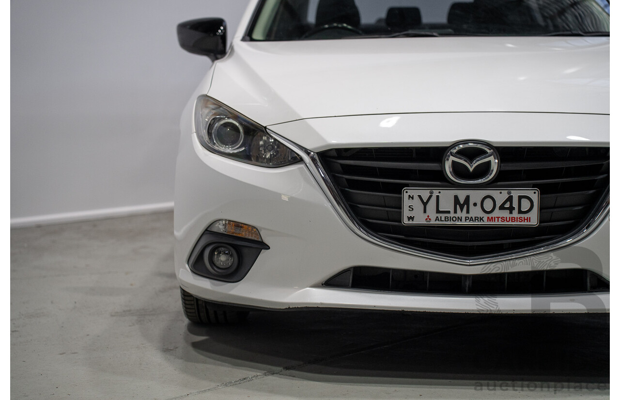 03/2015 Mazda Mazda3 SP25 BM MY15 4d Sedan White 2.5L