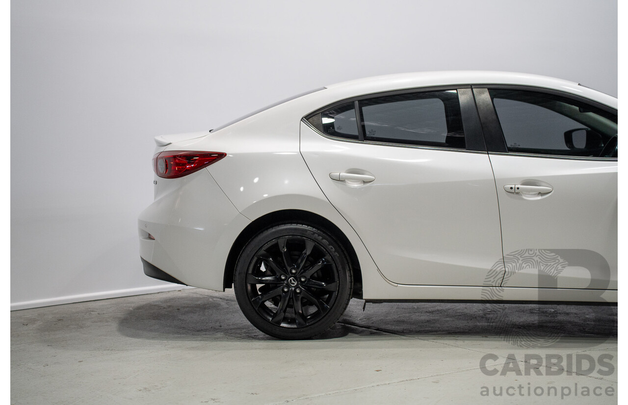 03/2015 Mazda Mazda3 SP25 BM MY15 4d Sedan White 2.5L