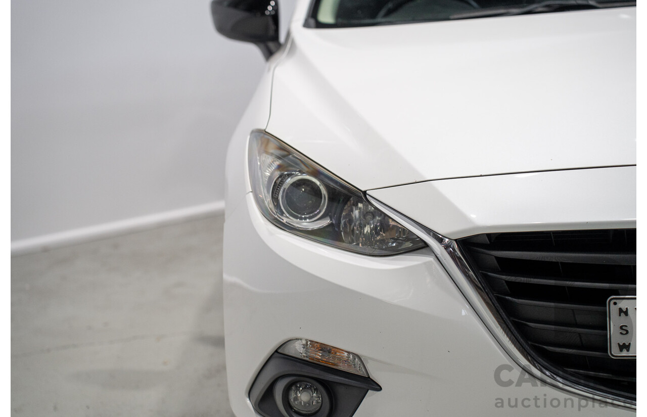 03/2015 Mazda Mazda3 SP25 BM MY15 4d Sedan White 2.5L