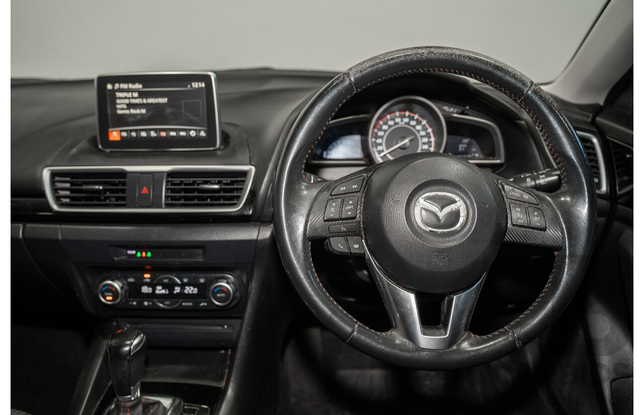 03/2015 Mazda Mazda3 SP25 BM MY15 4d Sedan White 2.5L