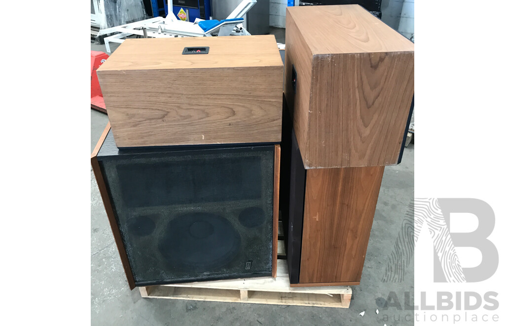 Assorted JBL and Altec Speakers