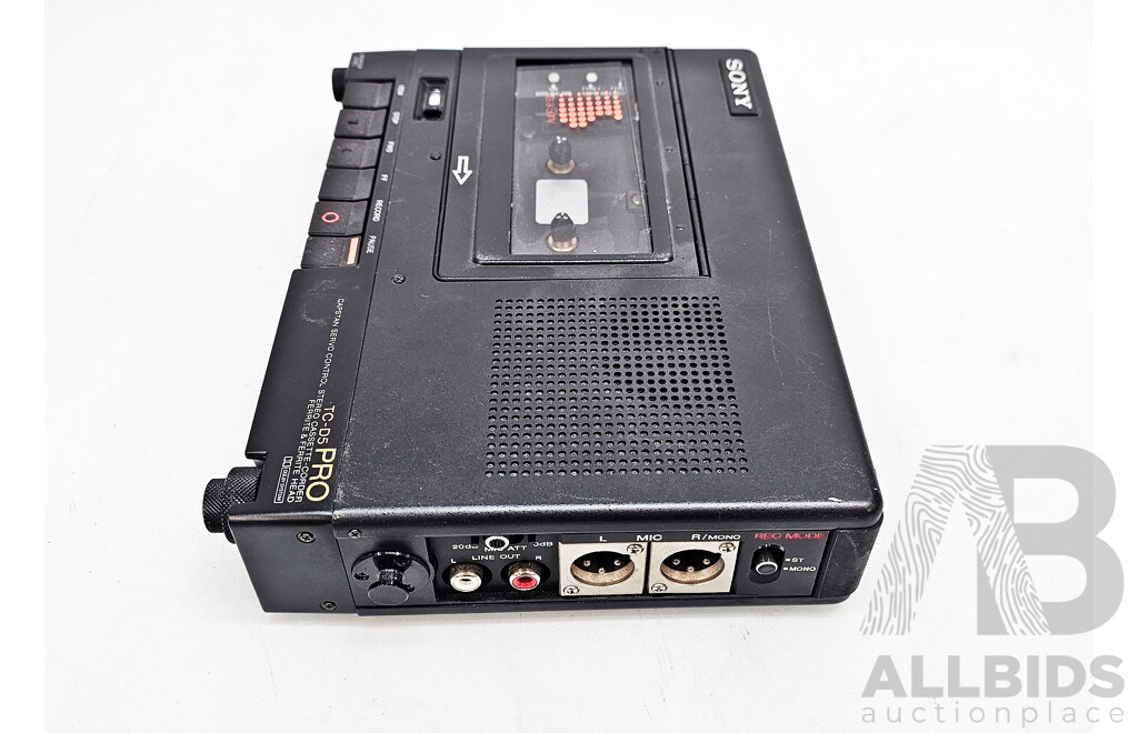 Vintage Sony (TC-D5 Pro) Stereo Cassette Recorder