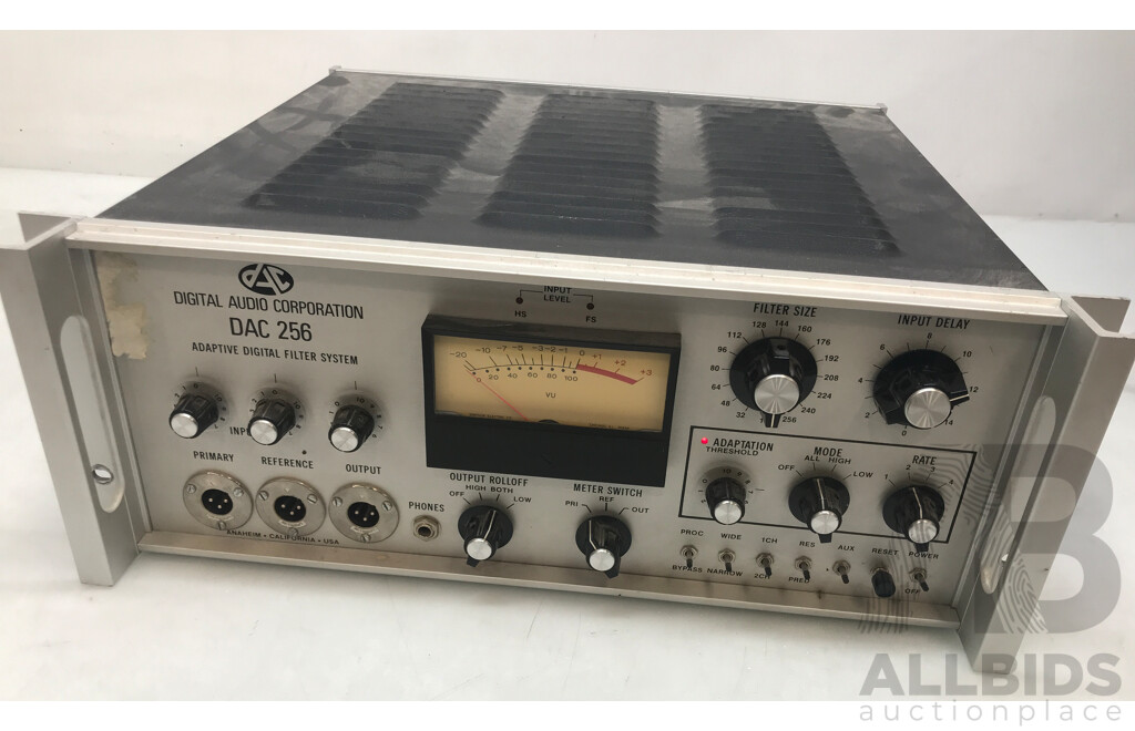 Digital Audio Corporation DAC 256 Adaptive Digital Filter System