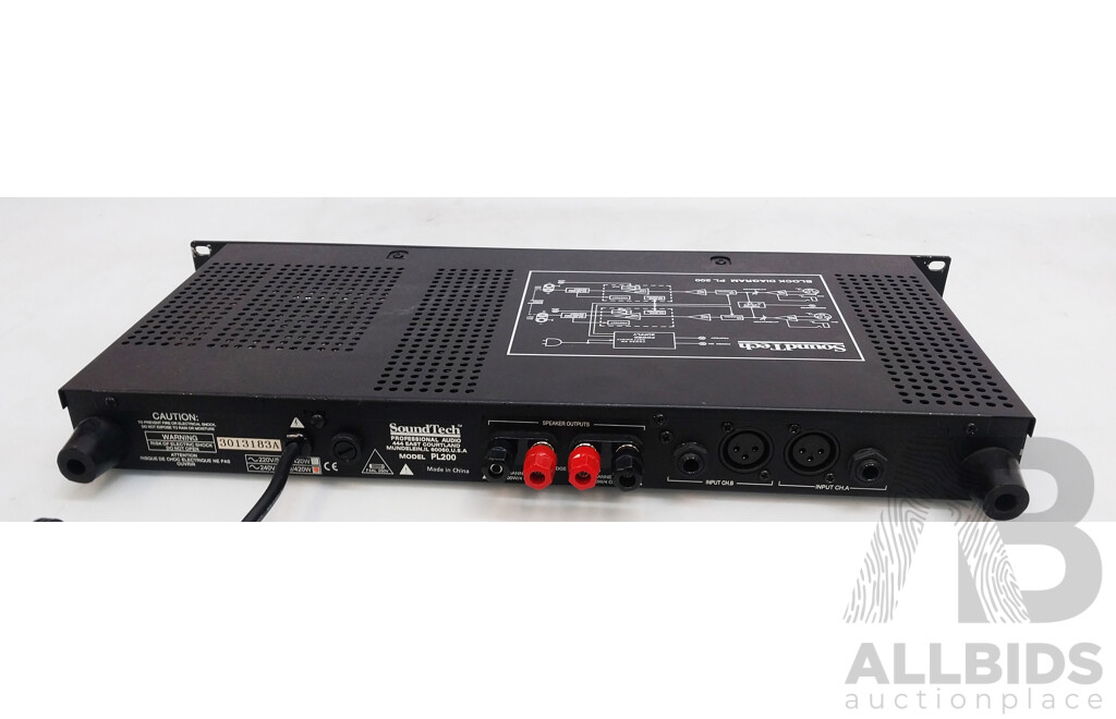 Soundtech PL200 Power Amplifier