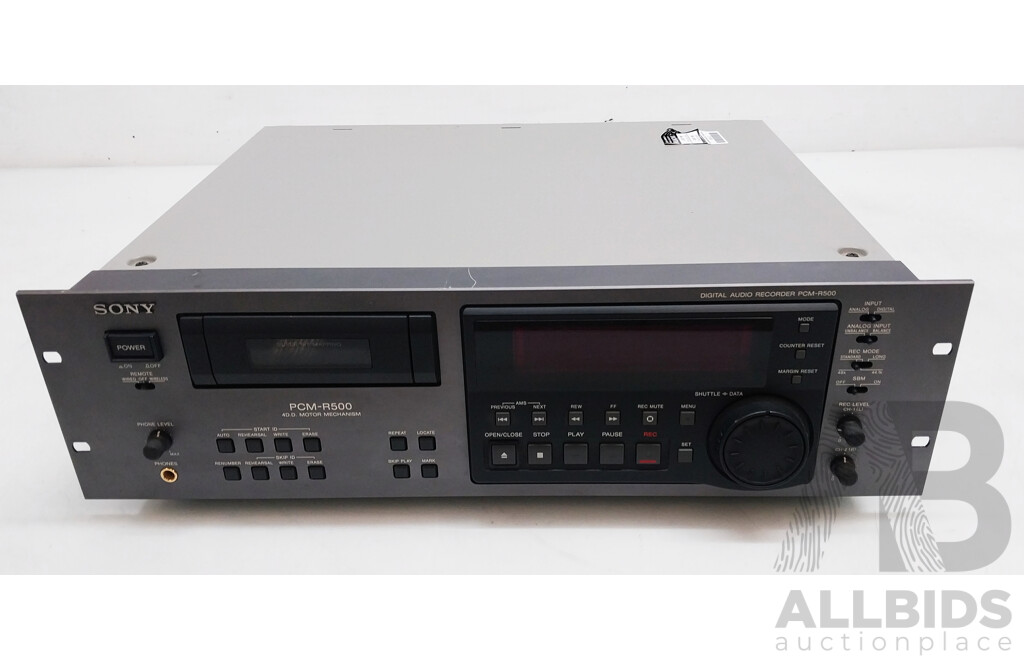 Sony (PCM-R500) Digital Audio Tape Recorder