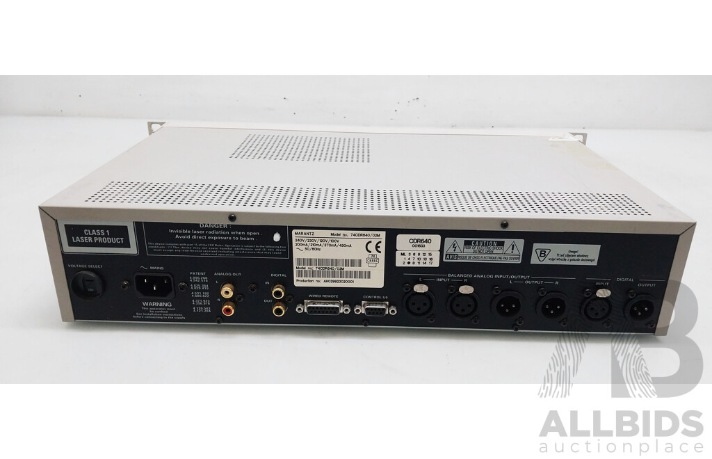 Marantz (CDR640) CD Recorder