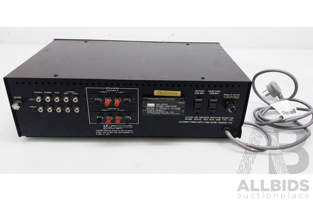 Sansui (AU-2200) Stereo Intergrated Amplifier