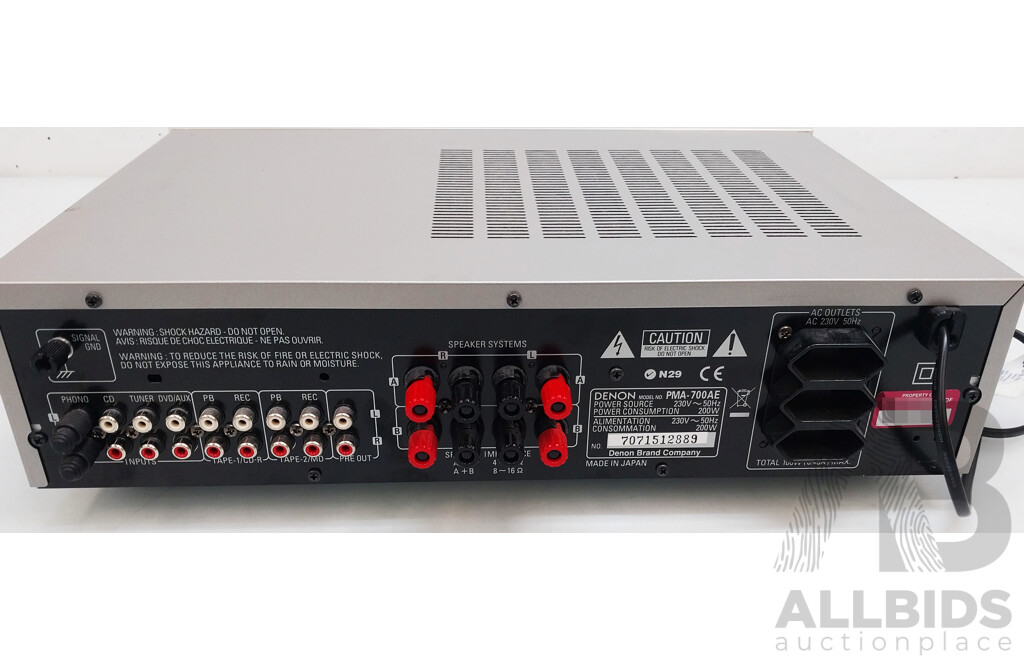 Denon (PMA-700AE) Stereo Intergrated Amplifier