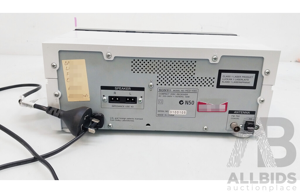 Sony (HCD-HX5) Micro HI FI System