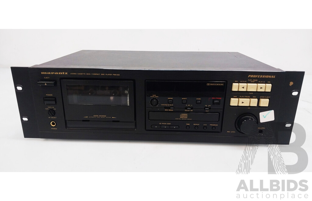 Marantz (73PMD350) Professional CD Player & Cassette Deck