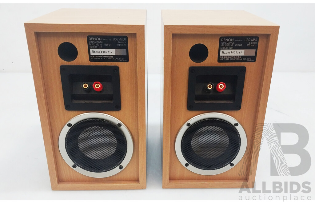 Denon (USC-M50) Speaker System Lot of Two