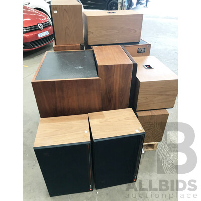 Assorted JBL and Altec Speakers