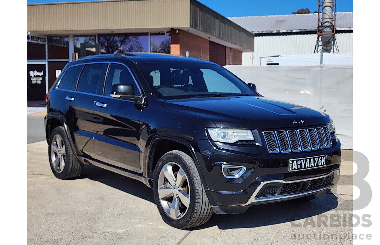 07/2014 Jeep Grand Cherokee Overland (4x4) WK MY14 4d Wagon Black 3.6L