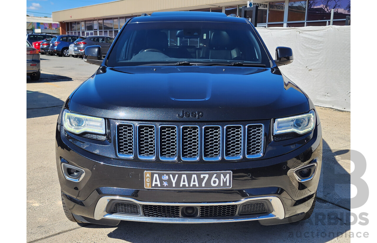 07/2014 Jeep Grand Cherokee Overland (4x4) WK MY14 4d Wagon Black 3.6L