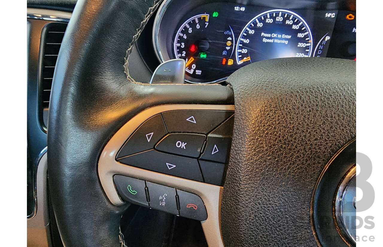 07/2014 Jeep Grand Cherokee Overland (4x4) WK MY14 4d Wagon Black 3.6L