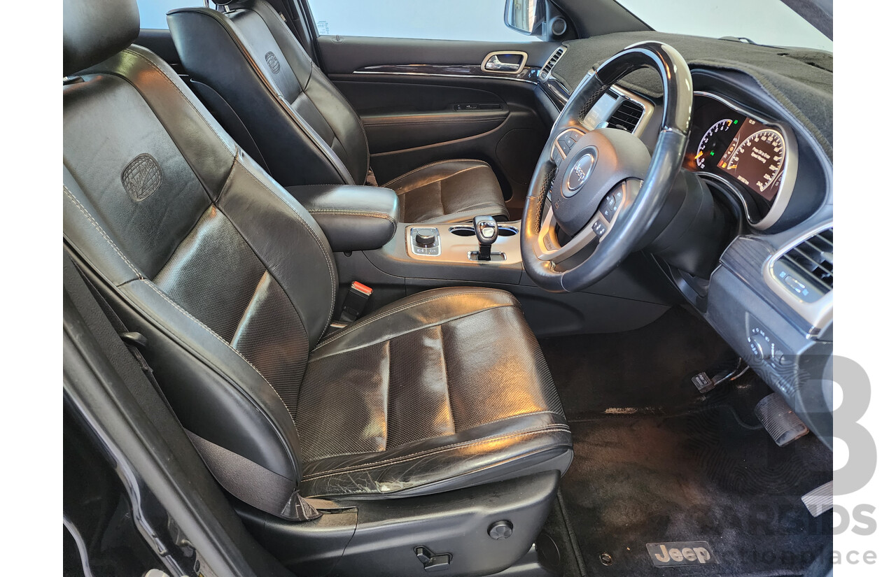 07/2014 Jeep Grand Cherokee Overland (4x4) WK MY14 4d Wagon Black 3.6L