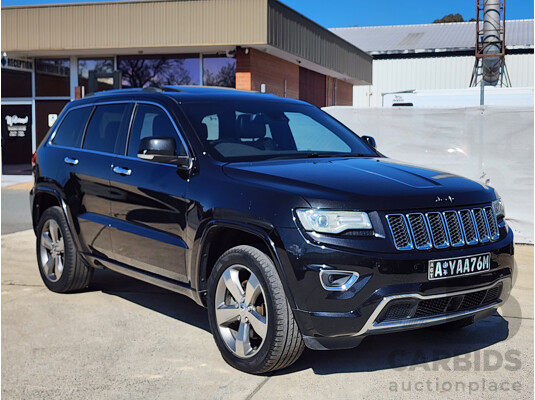 07/2014 Jeep Grand Cherokee Overland (4x4) WK MY14 4d Wagon Black 3.6L