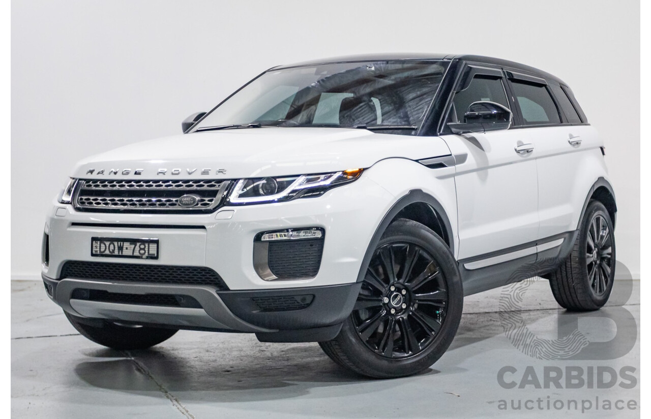 8/2017 Range Rover Evoque TD4 180 HSE (AWD) LV MY17 5d Wagon Fuji White Turbo Diesel 2.0L