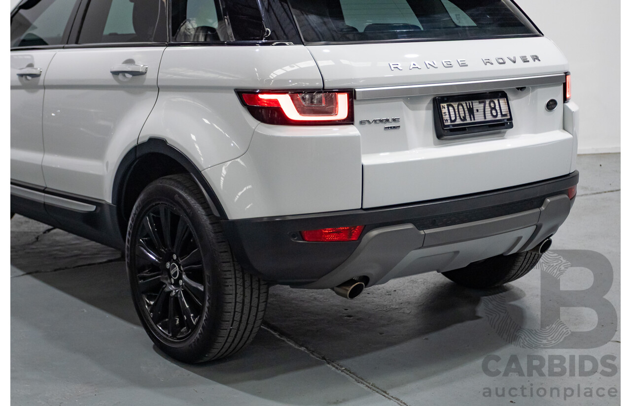 8/2017 Range Rover Evoque TD4 180 HSE (AWD) LV MY17 5d Wagon Fuji White Turbo Diesel 2.0L