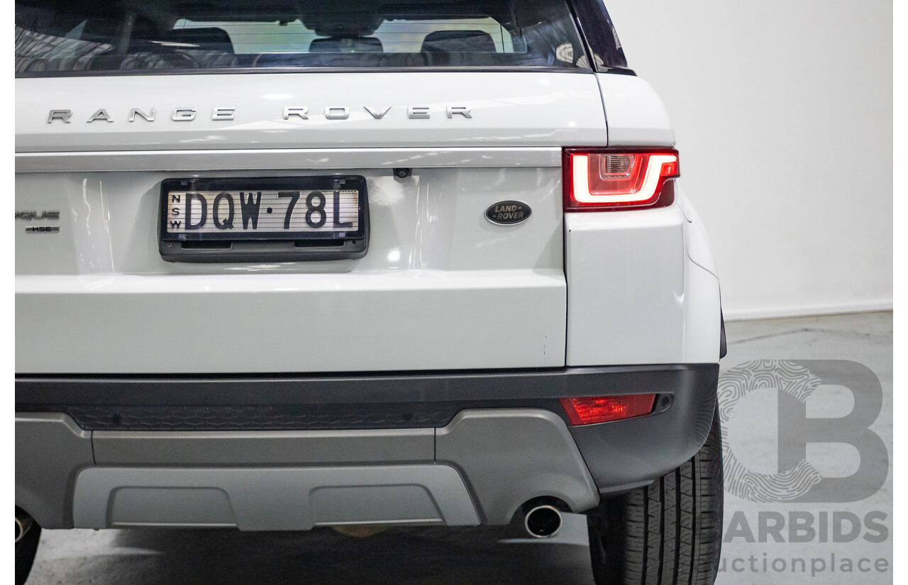 8/2017 Range Rover Evoque TD4 180 HSE (AWD) LV MY17 5d Wagon Fuji White Turbo Diesel 2.0L