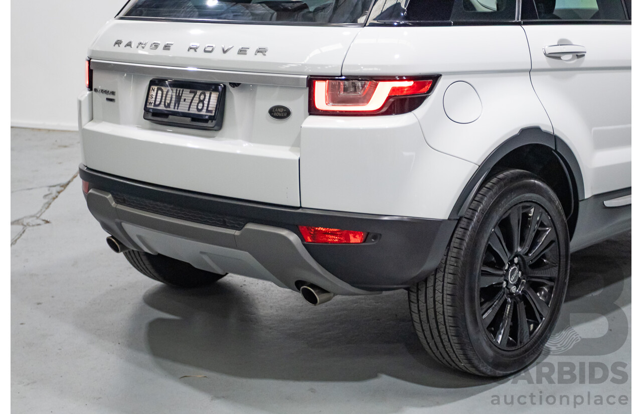 8/2017 Range Rover Evoque TD4 180 HSE (AWD) LV MY17 5d Wagon Fuji White Turbo Diesel 2.0L