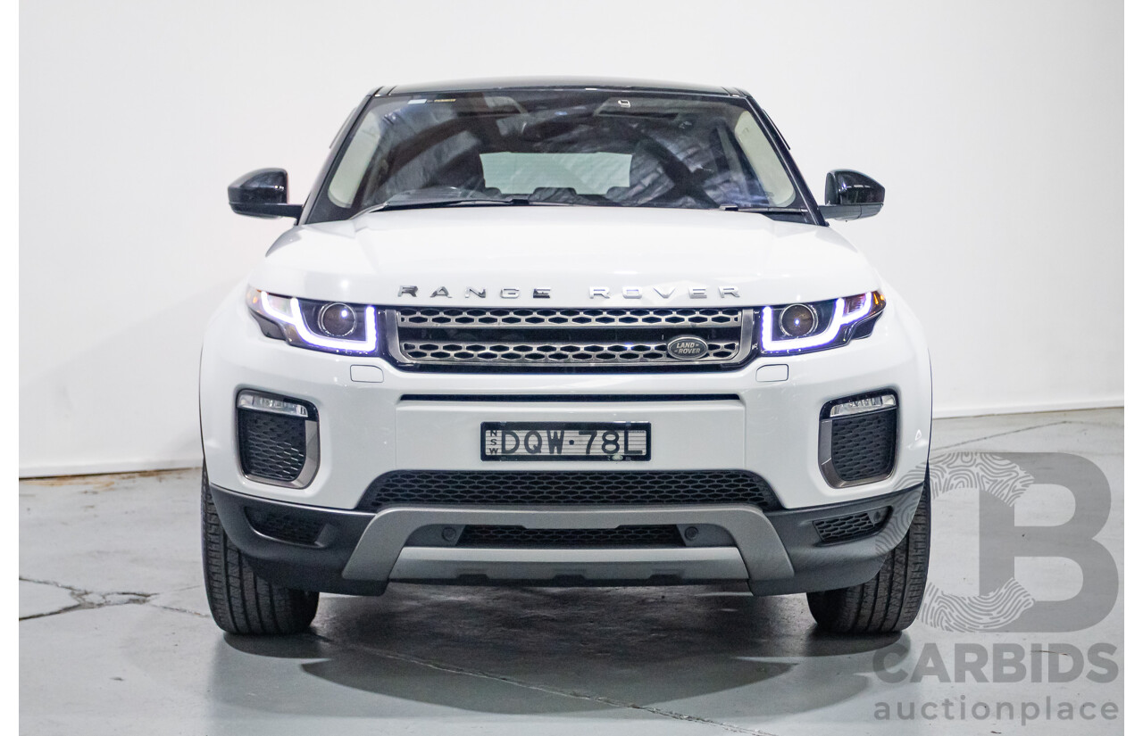 8/2017 Range Rover Evoque TD4 180 HSE (AWD) LV MY17 5d Wagon Fuji White Turbo Diesel 2.0L
