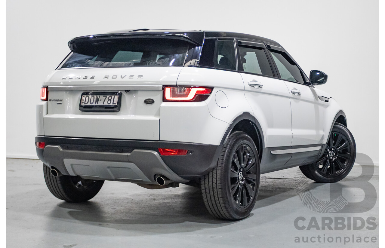 8/2017 Range Rover Evoque TD4 180 HSE (AWD) LV MY17 5d Wagon Fuji White Turbo Diesel 2.0L