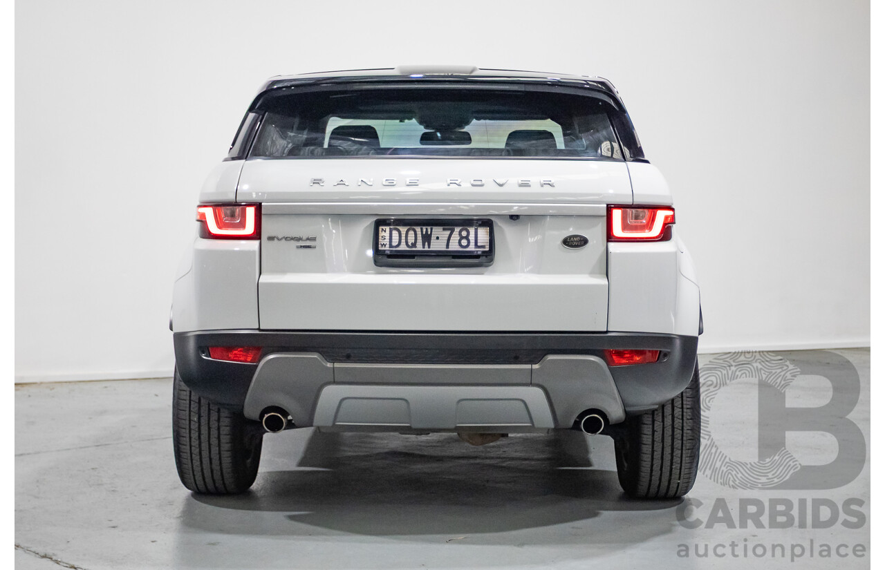 8/2017 Range Rover Evoque TD4 180 HSE (AWD) LV MY17 5d Wagon Fuji White Turbo Diesel 2.0L
