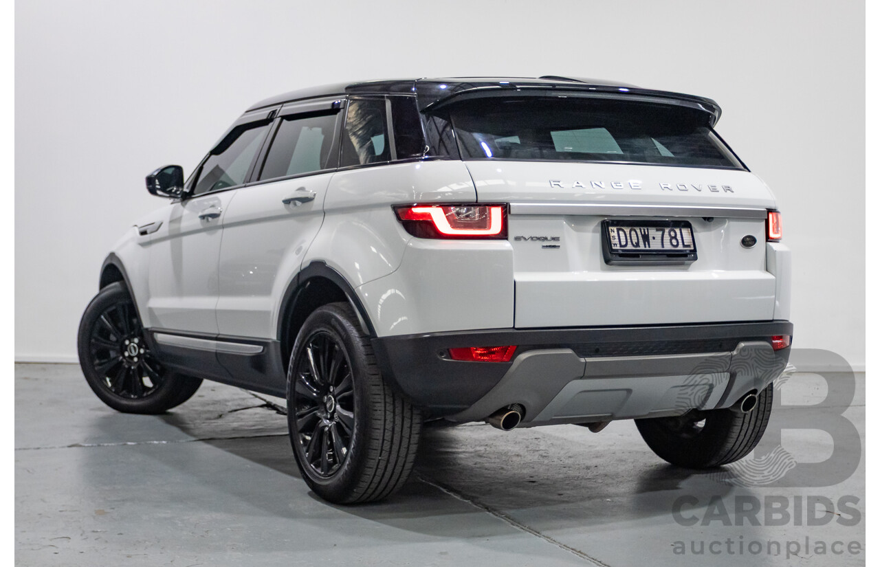 8/2017 Range Rover Evoque TD4 180 HSE (AWD) LV MY17 5d Wagon Fuji White Turbo Diesel 2.0L