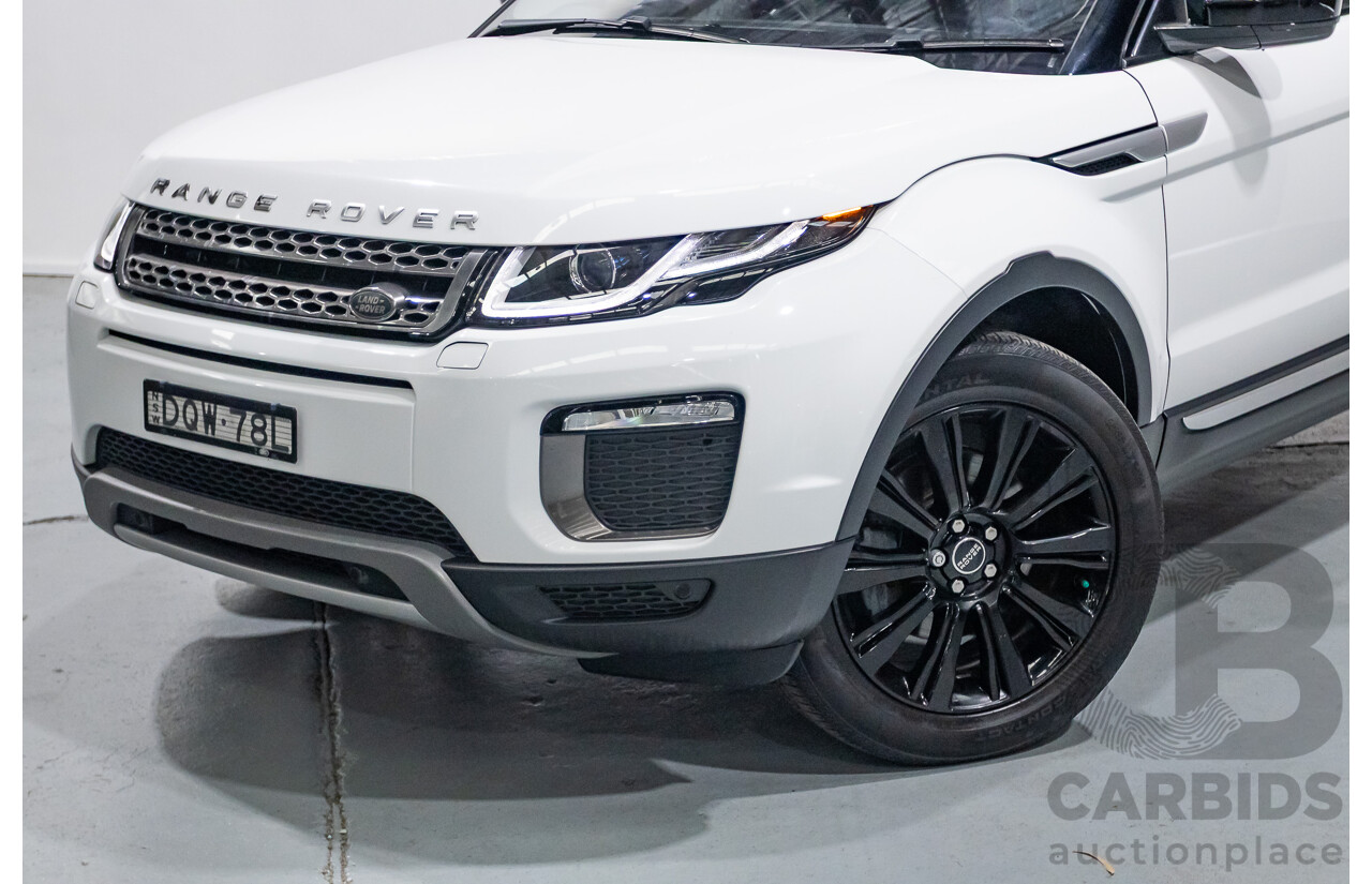 8/2017 Range Rover Evoque TD4 180 HSE (AWD) LV MY17 5d Wagon Fuji White Turbo Diesel 2.0L