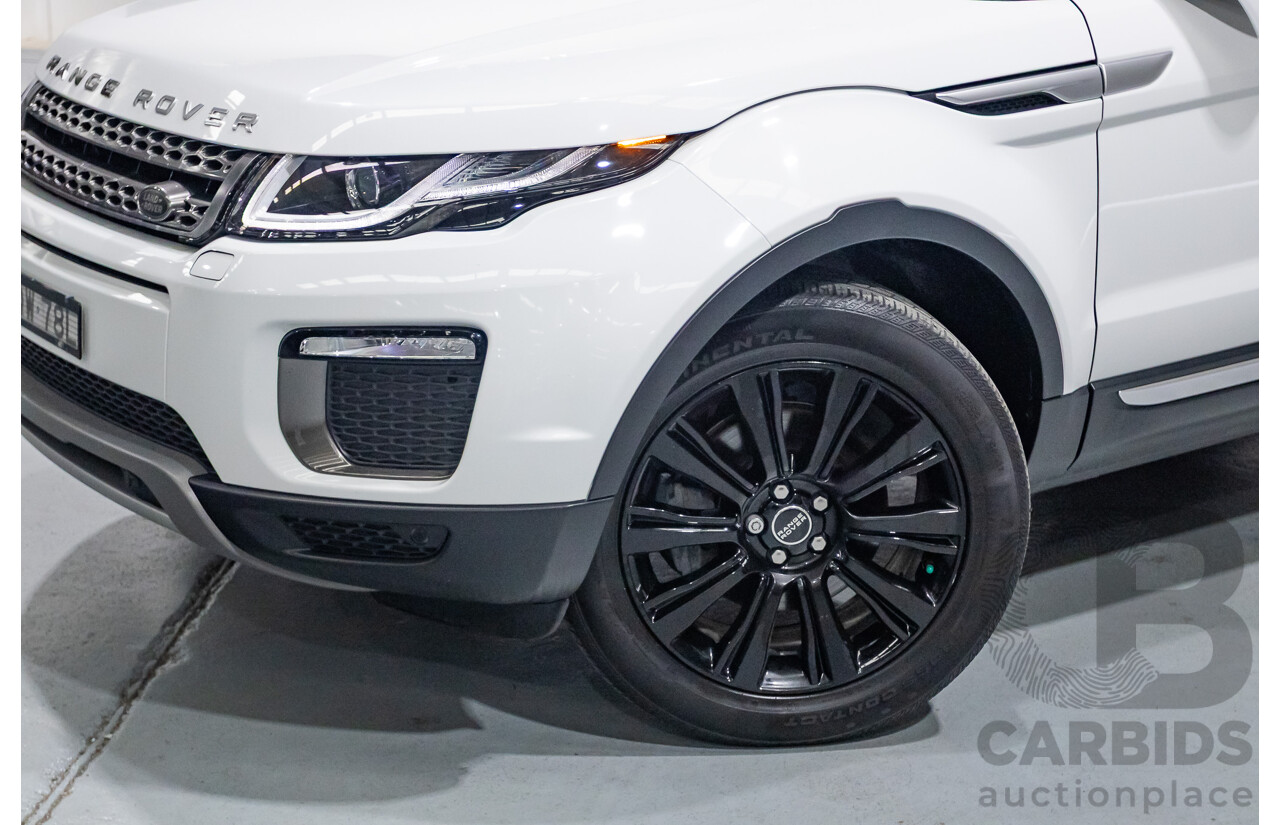 8/2017 Range Rover Evoque TD4 180 HSE (AWD) LV MY17 5d Wagon Fuji White Turbo Diesel 2.0L