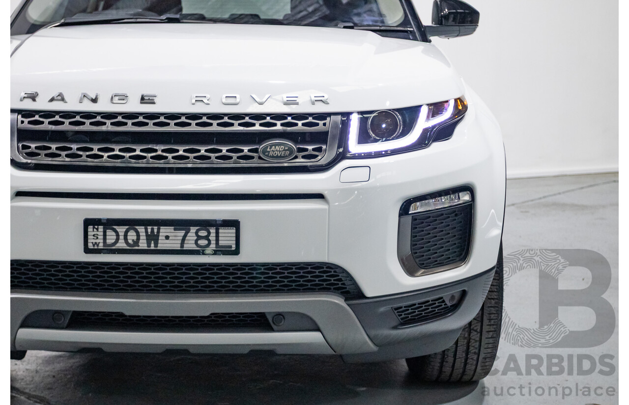 8/2017 Range Rover Evoque TD4 180 HSE (AWD) LV MY17 5d Wagon Fuji White Turbo Diesel 2.0L