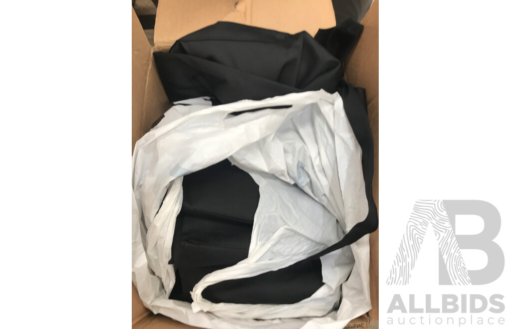 Lot of Assorted Catering/Restaurant Equipment Including Aprons, Containers,  Baskets, Mixing Bowls, Vacuum Universal Heads, and More