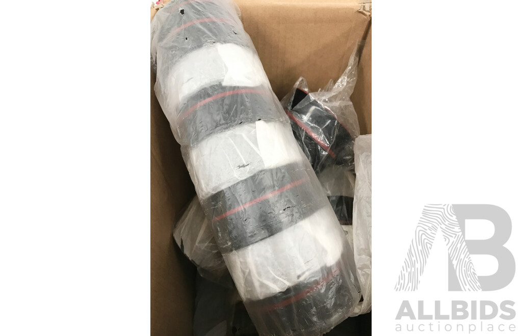 Lot of Assorted Catering/Restaurant Equipment Including Aprons, Containers,  Baskets, Mixing Bowls, Vacuum Universal Heads, and More