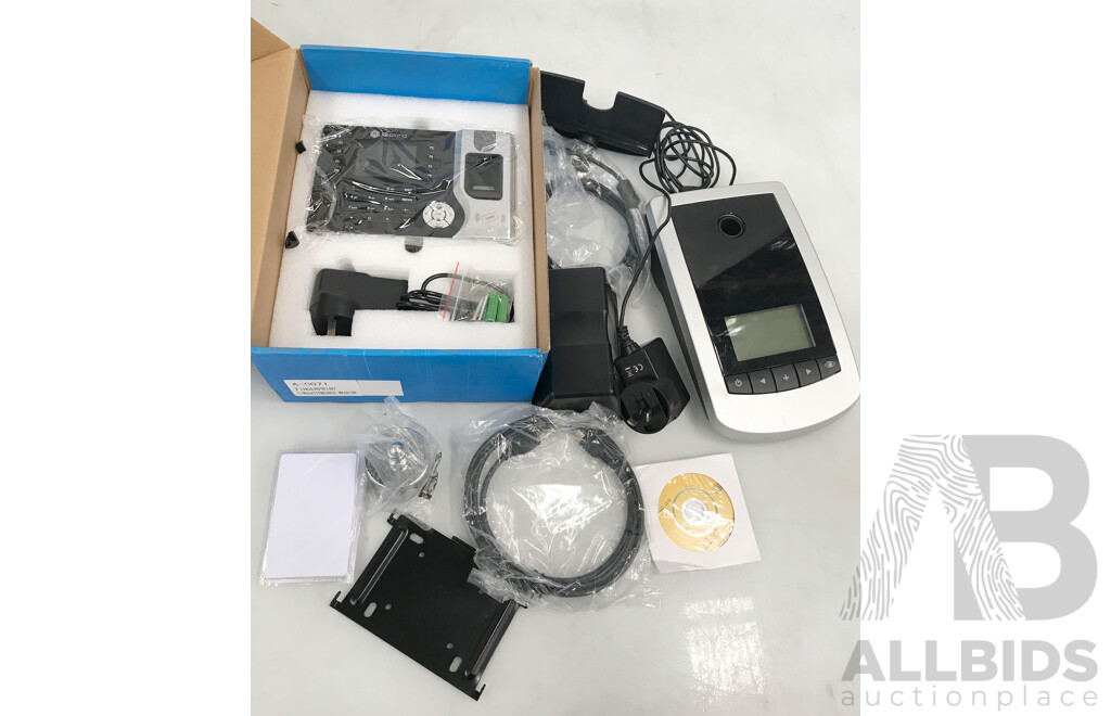 Realand Fingerprint Time Attendance Machine and Mitsukota Digital Money Counter Scales